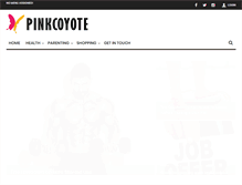 Tablet Screenshot of pinkcoyote.net